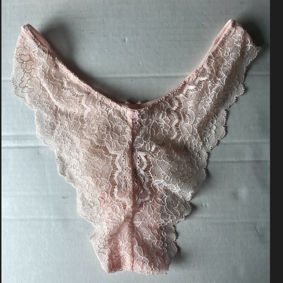 Victoria Secret Dream Angels Push Up Without Padding Lace Bra Pink 34B Set XS - Picture 4 of 11